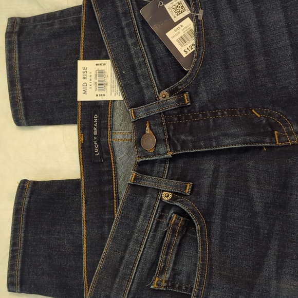 LUCKY BRAND Jeans 0/25 Mid Skinny NWT - Picture 5 of 8